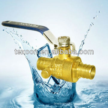 lead free Pex brass ball valves with drain pex*pex CSA CUPC